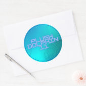 プルシュドルフィン11ラウンドステッカー ラウンドシール (封筒)