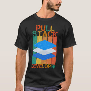 プルスタック開発者-完全スタック開発 Tシャツ
