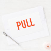 プルステッカー 長方形シール (封筒)