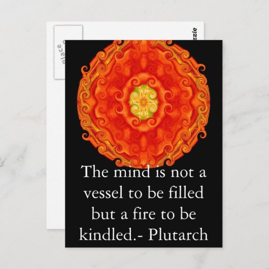 プルタルク引用文教育先生学ズ ポストカード (正面/裏面)