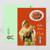 プルチーネイタリアンラキッチンパーティーオレンジレシピ ポストカード (正面/裏面)