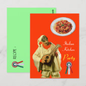 プルチーネイタリアンラキッチンパーティーオレンジレシピ ポストカード (正面/裏面)