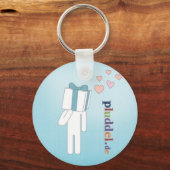 プルデル・シュリュッセランハーナー・ハーツ キーホルダー (正面)