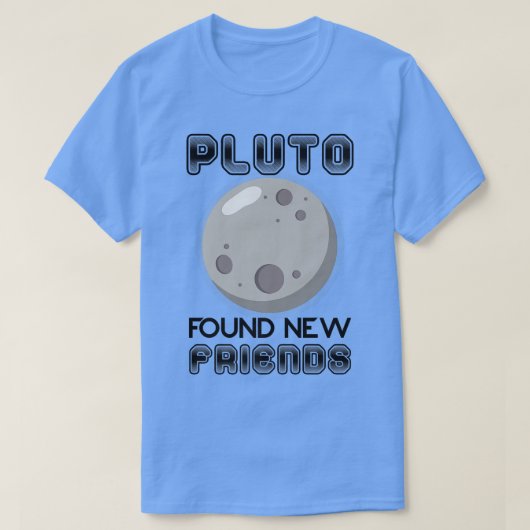 プルトが新しい友達を見つけ太陽のた宇宙科学プレミウ Tシャツ (デザイン正面)
