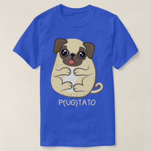 プルトゥープグ芋犬好きギフト Tシャツ (デザイン正面)