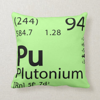 プルトニウムPuの枕|周期的な枕|科学! クッション
