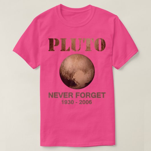プルトネベ忘れス科学おもしろい宇宙 Tシャツ (デザイン正面)