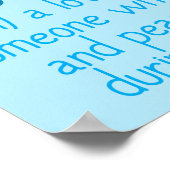 プルビオペレレインラバーブルーかわいらしアンブレラ ポスター (角)