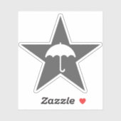 プルビオペレ星（灰色） シール (シート)