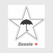 プルビオペレ星（白） シール (シート)