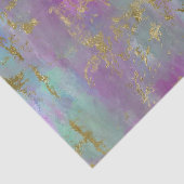 プルプル、ブルース、および金ゴールドデコパージュ紙 薄葉紙 (詳細)
