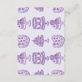 プルボウレトロハートコケットケーキ詳細インサート エンクロージャーカード (裏面)