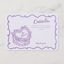 プルボウレトロハートコケットケーキ詳細インサート エンクロージャーカード