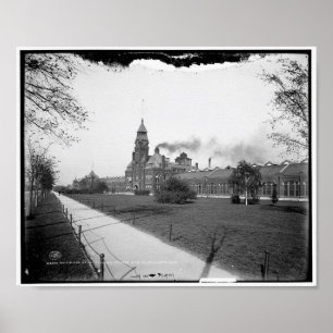 プルマンパレス車Co., Pullman, Illinois c1900 ポスター