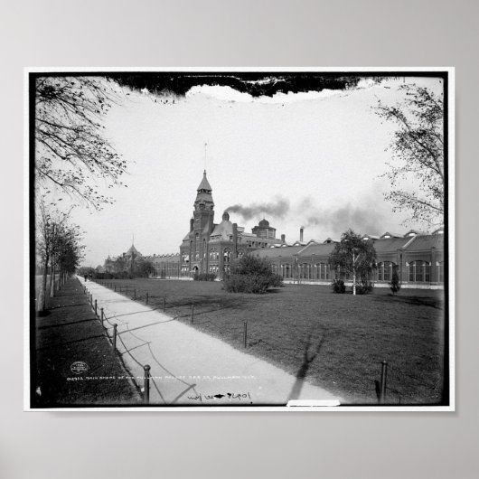 プルマンパレス車Co., Pullman, Illinois c1900 ポスター (正面)