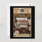 プルマン車と直通列車 ポストカード (正面/裏面)