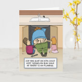 プルマーおもしろいお尻クラック誕生日 カード (黄色い花)