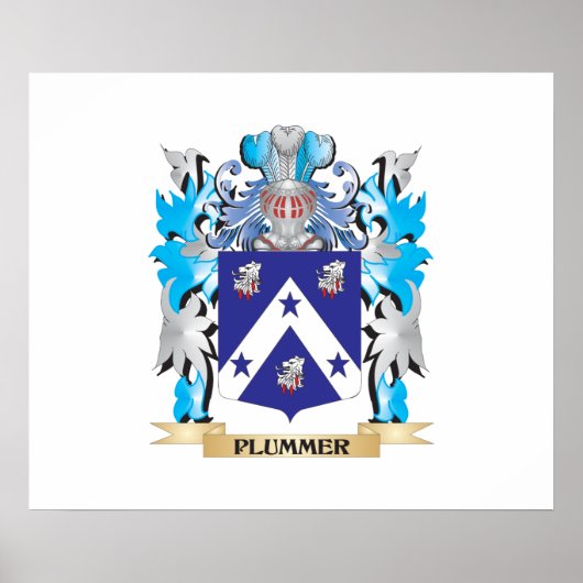 プルマーのコート・オブ・アームズ – 家紋 ポスター (正面)