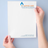 プルマーの熱水滴ロゴ チラシ (手)