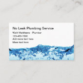 プルマーシンプルビジネスカードウォーターテーマ 名刺 (正面)