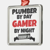 プルマー遊はビデオゲームを愛 メタルオーナメント (左)