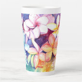 プルメリアおもしろい カフェラテマグ (正面)