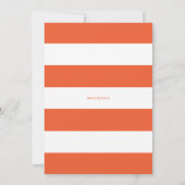 プルメリアとグリーンのトロピカルな誕生日パーティー 招待状 (裏面)