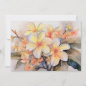 プルメリアとショウガ ノートカード (正面)