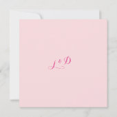 プルメリアの水色カスタムウェディング招待状 招待状 (裏面)