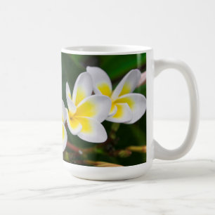 プルメリアの花のクローズアップ、ハワイ コーヒーマグカップ