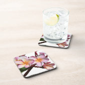 プルメリアの花のコルクのコースター コースター (右側)