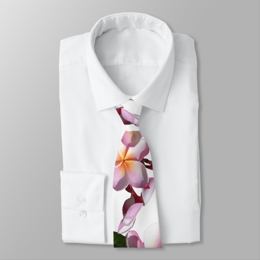 プルメリアの花のタイ ネクタイ (タイ)