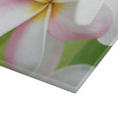 プルメリアの花のハワイのFrangipaniの花柄の花 カッティングボード (角)