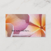 プルメリアの花の名刺 名刺 (裏面)