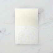 プルメリアの華麗さのブランクのサンキューカード サンキューカード (内部)