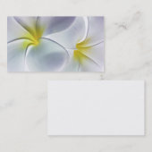 プルメリアのFrangipaniのハワイの花によってカスタマイズブランク 名刺 (正面/裏面)