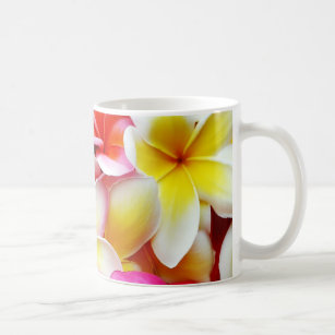 プルメリアのFrangipaniのハワイの花のハワイアンの花 コーヒーマグカップ