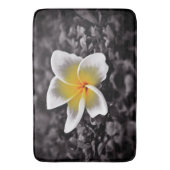 プルメリアのFrangipaniのハワイの花 バスマット (正面縦)