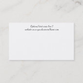 プルメリアのFrangipaniの熱帯花 名刺 (裏面)