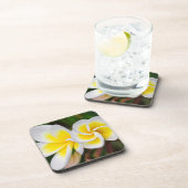 プルメリアはハワイ，クローズアップ コースター (右側)