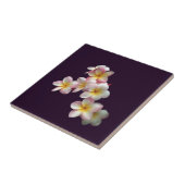 プルメリアは濃紫に咲く タイル (側面)