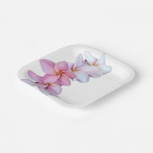 プルメリアインピンク紙プレート ペーパープレート (傾斜あり)