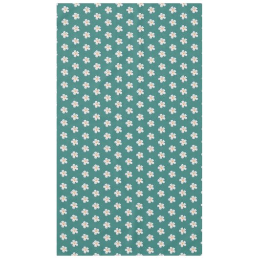 プルメリアエレガント花オンティール（緑がかった色）テーブルクロス テーブルクロス (正面)