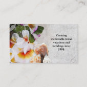 プルメリアオーキッドレイの名刺 名刺 (裏面)