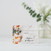 プルメリアオーキッドレイインザサンドビーチプレイスカード プレイスカード (スタンド正面)