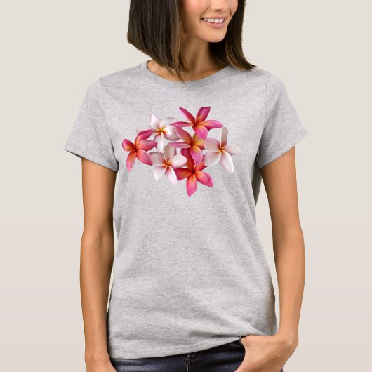 プルメリアコラージュ Tシャツ (正面)