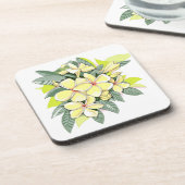 プルメリアコースターセット（6個） コースター (左側)