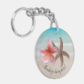 プルメリアスターフィッシュサンキューゲストスペフト キーホルダー (正面左)