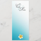 プルメリアスターフィッシュビーチディナーメニュー メニュー (裏面)