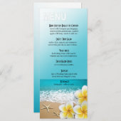 プルメリアスターフィッシュビーチディナーメニュー メニュー (正面/裏面)